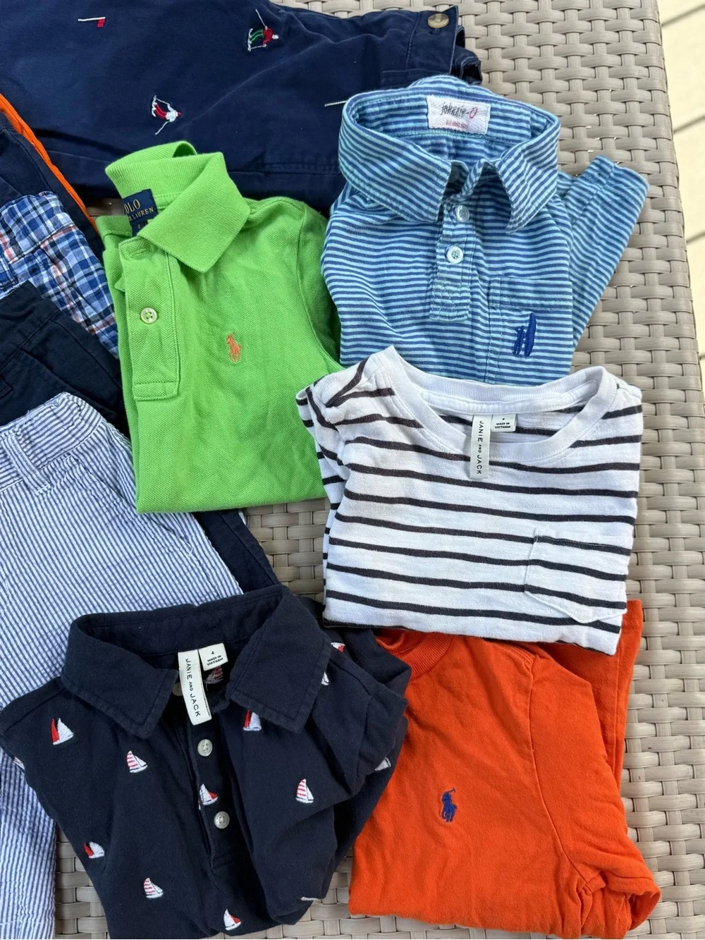 *11 Piece Boys 4 Clothing Bundle Janie and Jack Polo Ralph Lauren Preppy